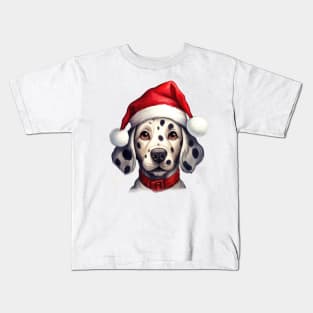 Dalmatian dog christmas Kids T-Shirt